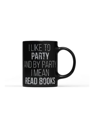 Like To Party Quote Printed Mug Black/Grey - v1629879519/N50384098A_1