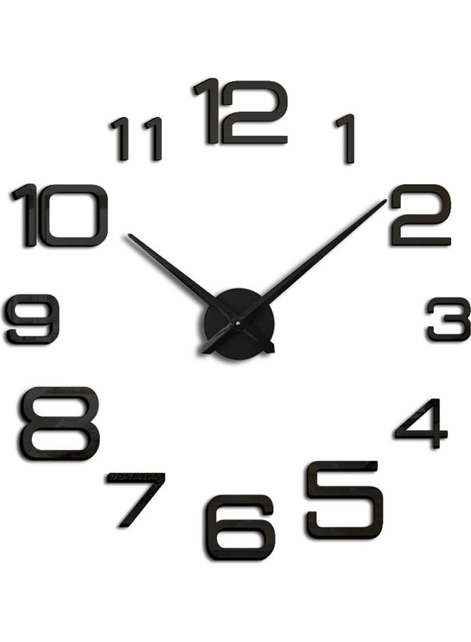 ماستون ساعة حائط لاصقة من الأكريليك أسود - Image 1