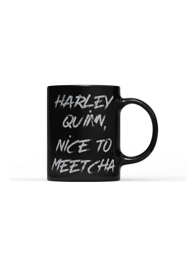 LOUD UNIVERSE Harley Quinn Printed Coffee Mug Black/White  - Image 1