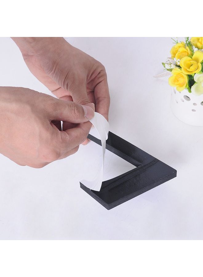 ماستون ملصق جداري ثلاثي الأبعاد بتصميم مبتكر على شكل ساعة يمكنك لصقه بنفسك أسود - Image 4