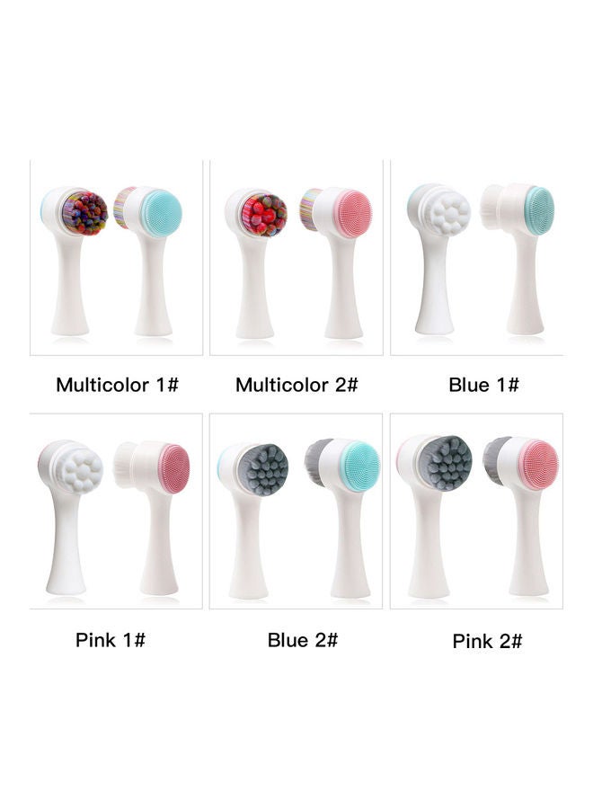 2 In 1 Facial Massage Brush Multicolour 13.5x4.5x6.4cm - Image 2
