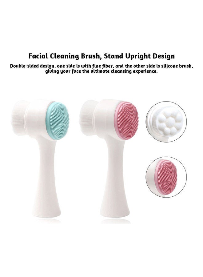 2 In 1 Facial Massage Brush Multicolour 13.5x4.5x6.4cm - Image 3