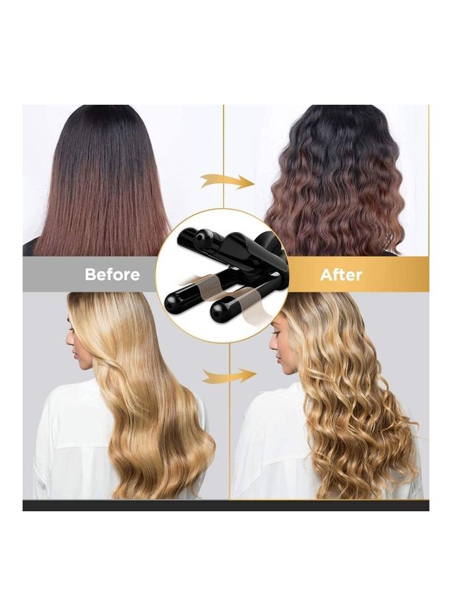 BGM Three Barrel Curling Iron Wand Black - Image 4