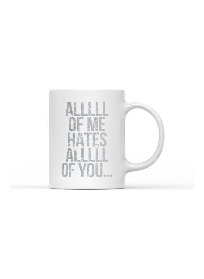 LOUD UNIVERSE Music Lyrics John Legend Printed Coffee Mug White/Grey  - Image 1