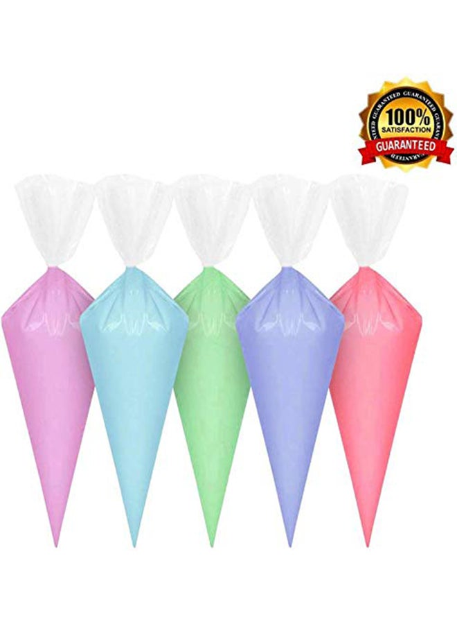 Inditradition 100-Piece Cake Pastry Decoration Icing Bags Clear/Red 26x17cm - Image 4