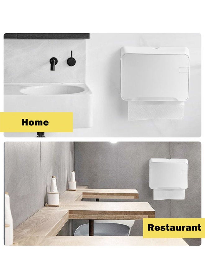 Generic Bathroom Tissue Box White 8.14x3.93x11.02inch  - Image 5