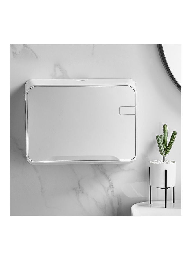 Generic Bathroom Tissue Box White 8.14x3.93x11.02inch  - Image 3