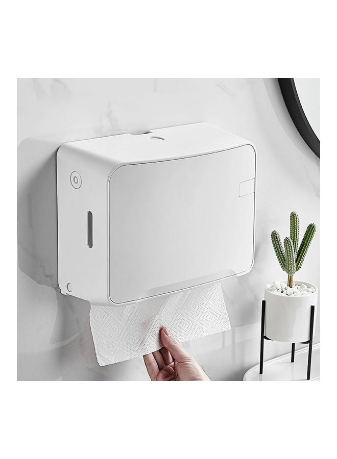 Generic Bathroom Tissue Box White 8.14x3.93x11.02inch  - Image 2