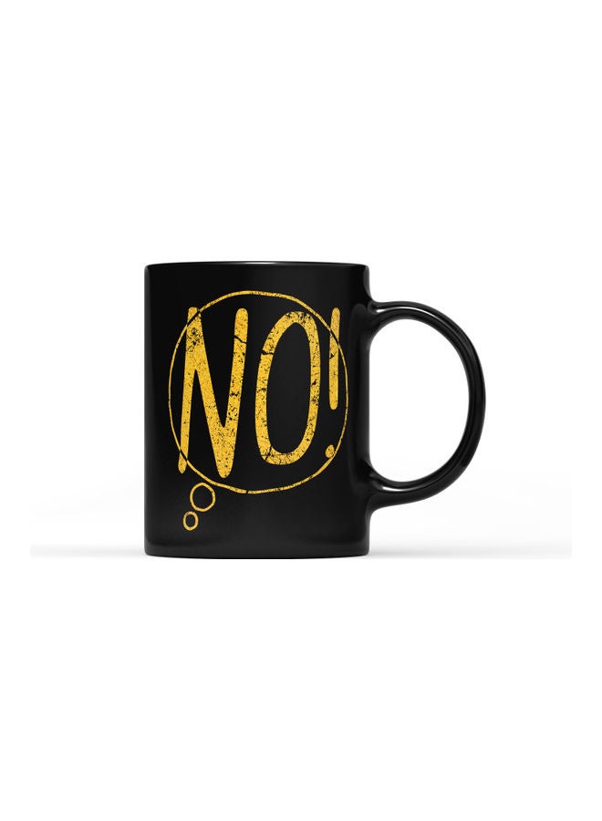 LOUD UNIVERSE No Printed Coffee Mug Black/Yellow  - Image 1