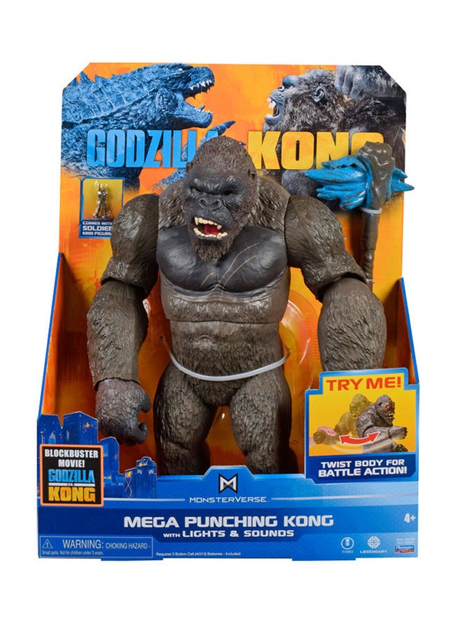 Godzilla Vs Kong Mega Fighter, Light And Sounds - Assorted 