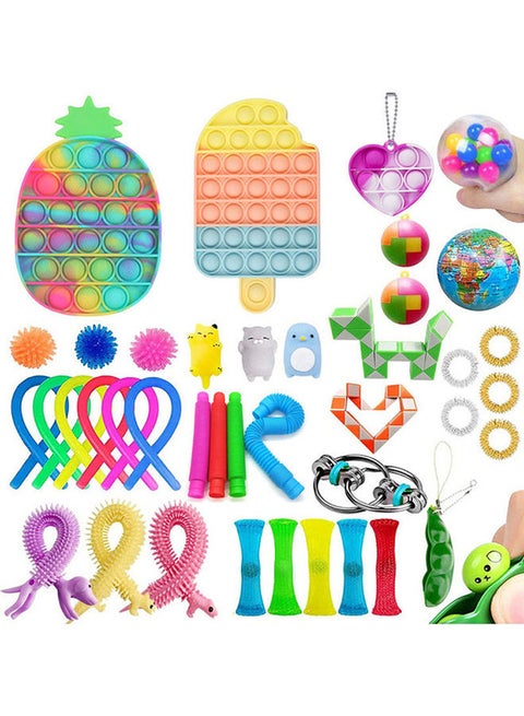 41-Piece Simple Dimple Mini Bubble Sensory Stress Relief Non-Toxic Fidget Toy Set