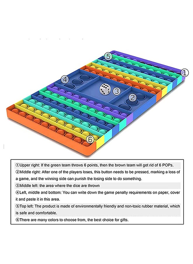 XiuWoo - Push Pop Bubble Sensory Ergonomic Stress Relief High-Quality Fidget Toy 32.5x19cm - Image 1