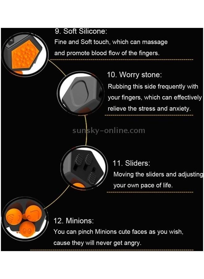 BGM 12 Sides Magic Cube Generation Decompression Toy With Gears And Rotating Dial Joystick - Image 3