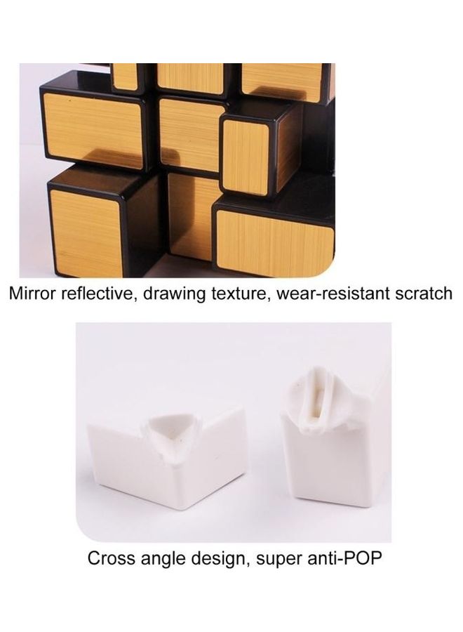 BGM Zhisheng Ice Unicorn Brushed Mirror Brain Speed Puzzle Magic Cube - Image 2