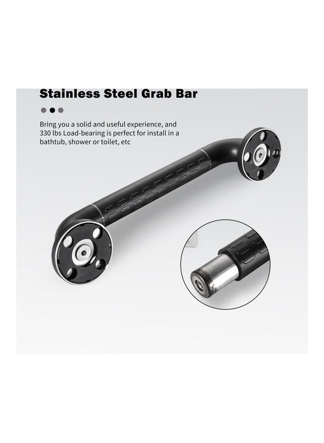 Bathroom Grab Bar Black 23inch - Image 4
