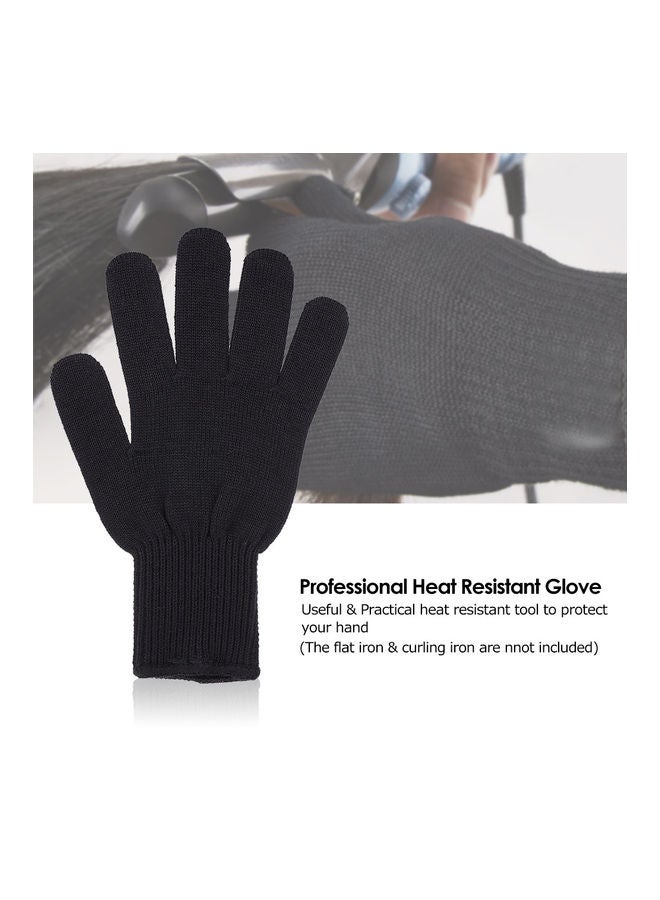 Generic Professional Heat Resistant Hair Styling Glove Black - Image 2