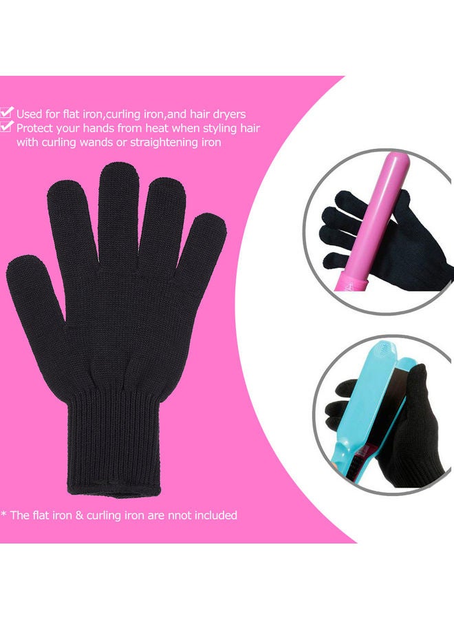 Generic Professional Heat Resistant Hair Styling Glove Black - Image 4