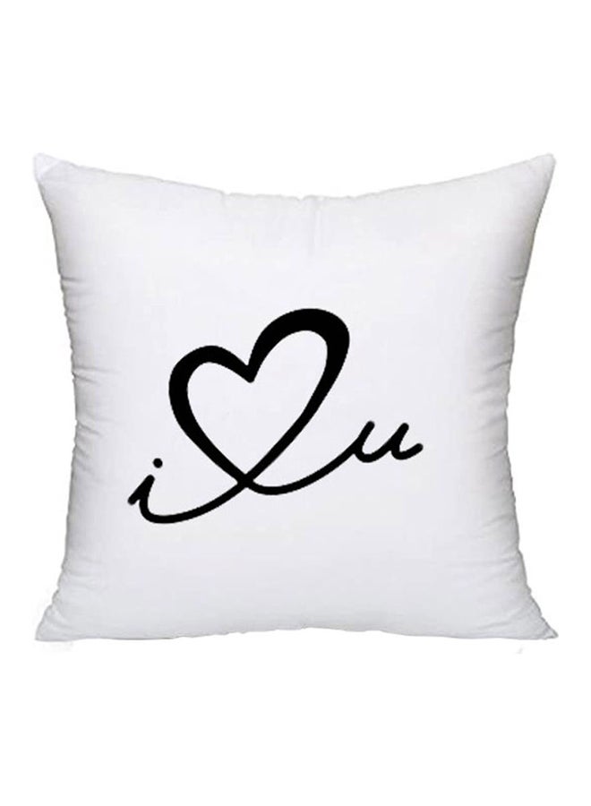 ZAP Printed Cushion Cover White 40x40cm