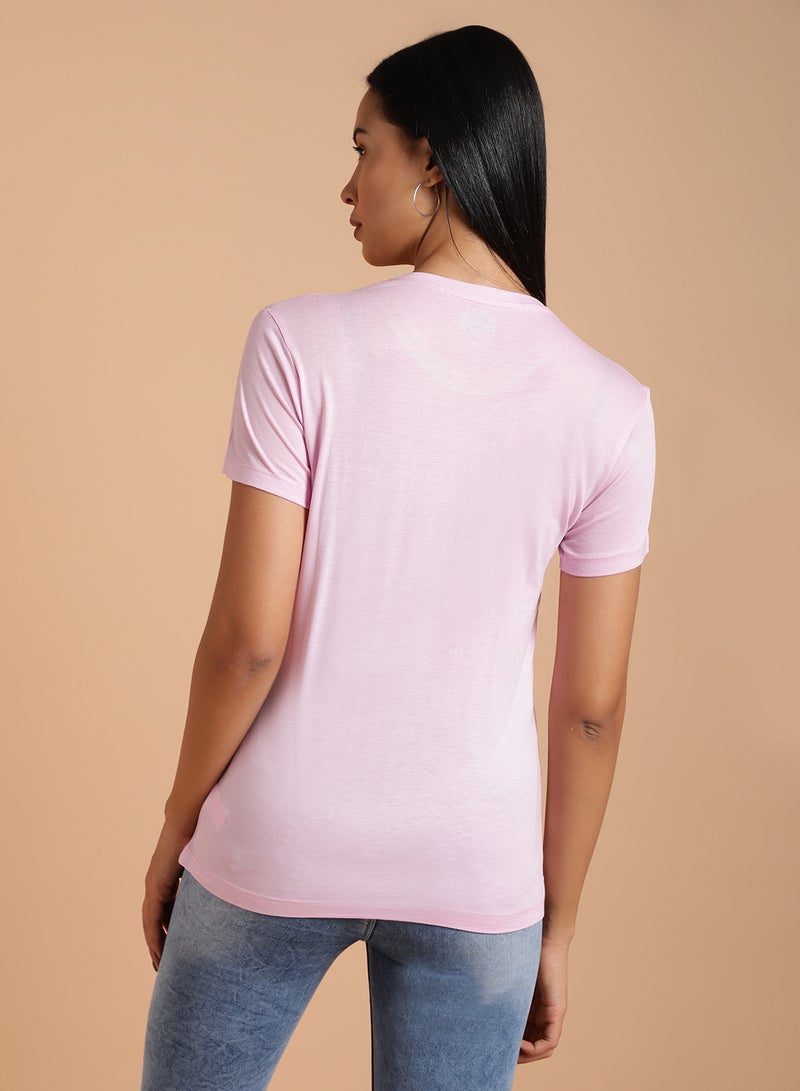 DRIP Short Sleeve T-Shirt Pink Lavender - Image 2