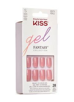 KISS Gel Fantasy Collection Short Pink  - Image 2