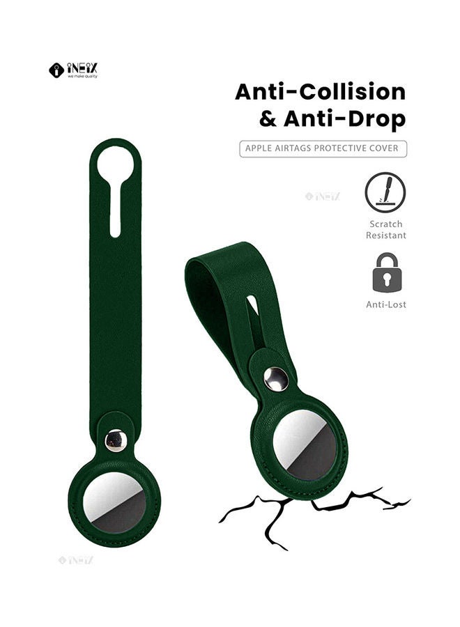 INEIX - Protective Case Cover For Apple AirTag Green - Image 1