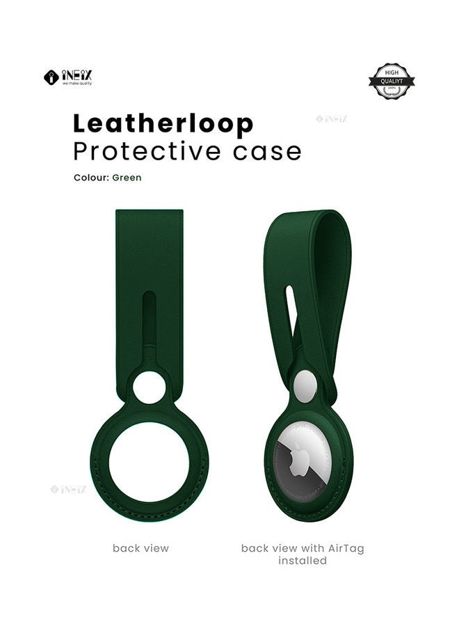 INEIX - Protective Case Cover For Apple AirTag Green - Image 1