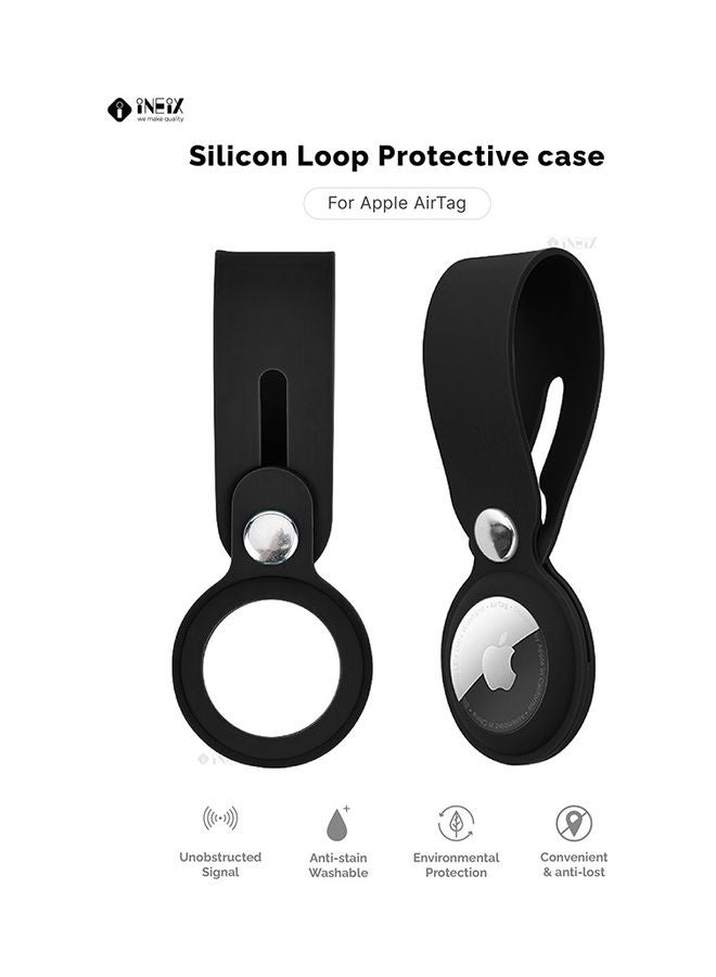 INEIX - Protective Case Cover For Apple AirTag Black - Image 1