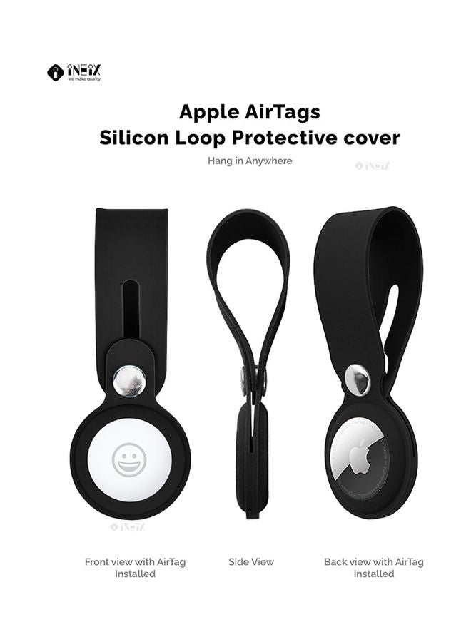 INEIX - Protective Case Cover For Apple AirTag Black - Image 1