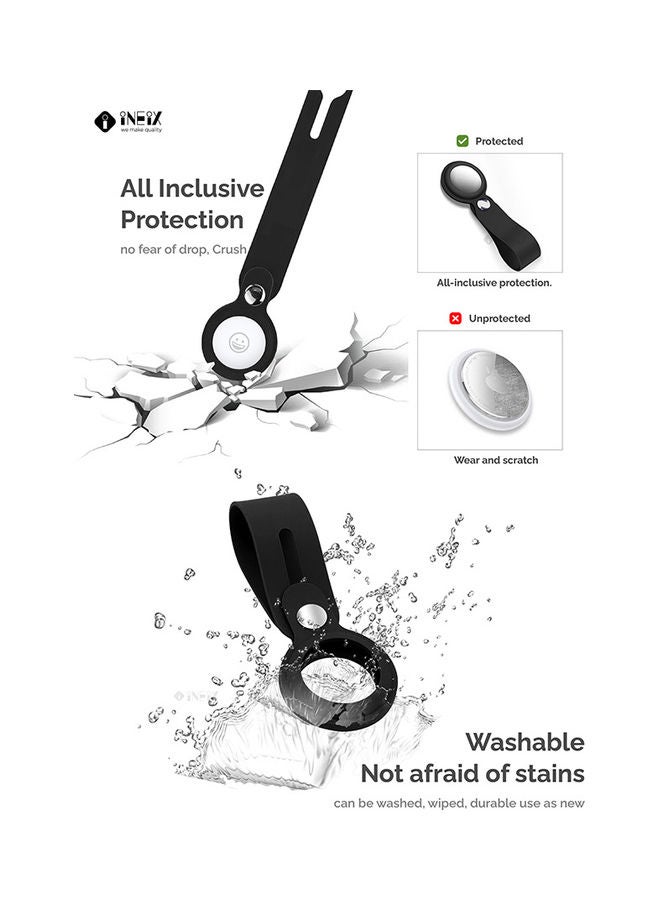 INEIX - Protective Case Cover For Apple AirTag Black - Image 1
