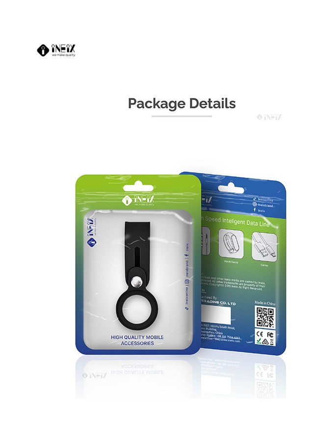 INEIX - Protective Case Cover For Apple AirTag Black - Image 1