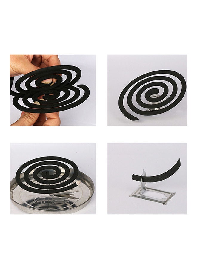 Generic 12-Piece Mosquito Repellent Spiral Coils Black 15x15x2cm  - Image 3