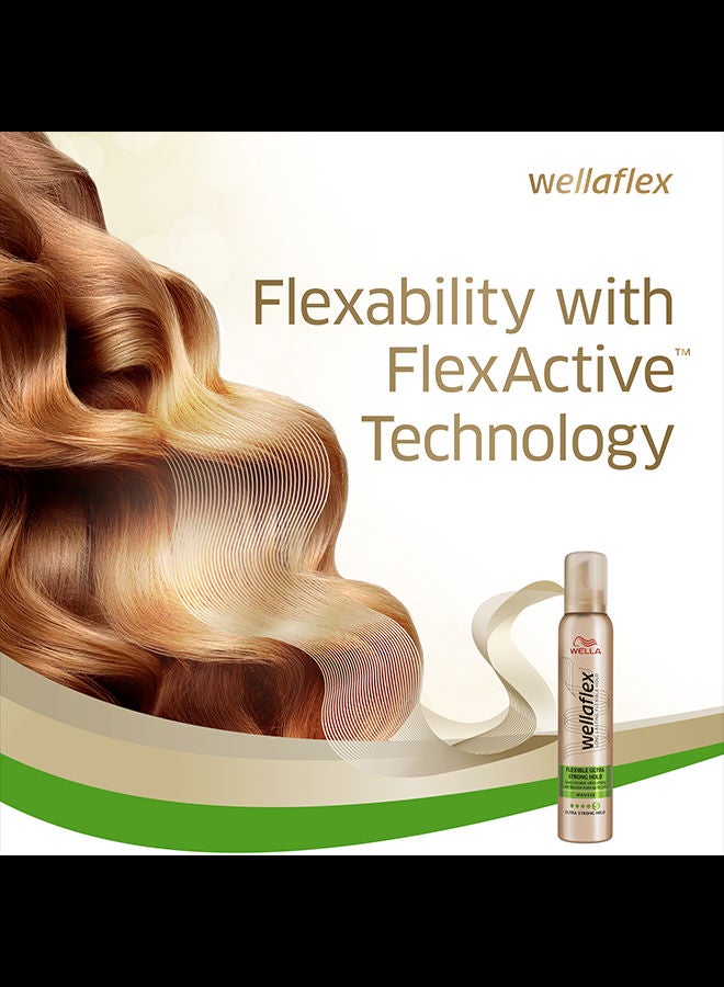WELLA - Wellaflex Flexible Ultra Strong Hold Mousse - Image 1