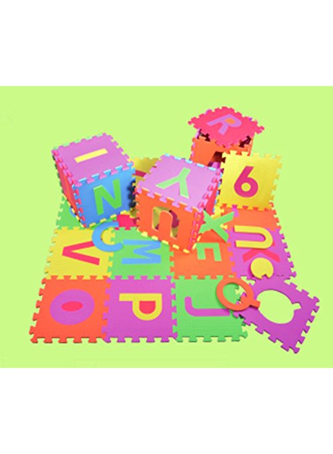 Rainbowtoy - 36 Tiles Letters And Number Puzzle Play Mat - Image 1