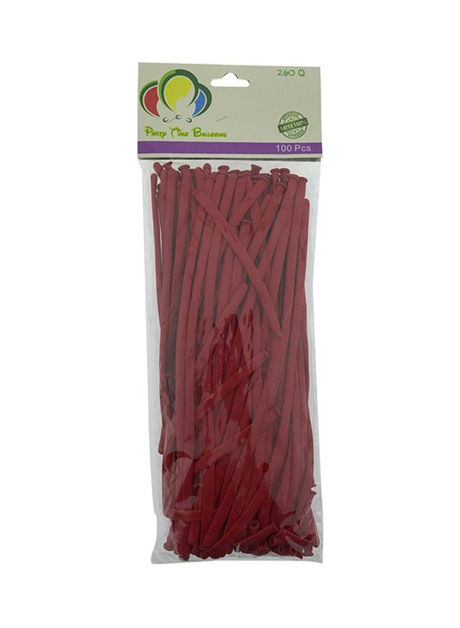 بارتي تايم مجموعة بالونات طويلة مكونة من 100 قطعة طراز 260Q 12بوصة