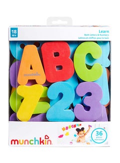 36-Piece Learn Letters Bath Toy Set