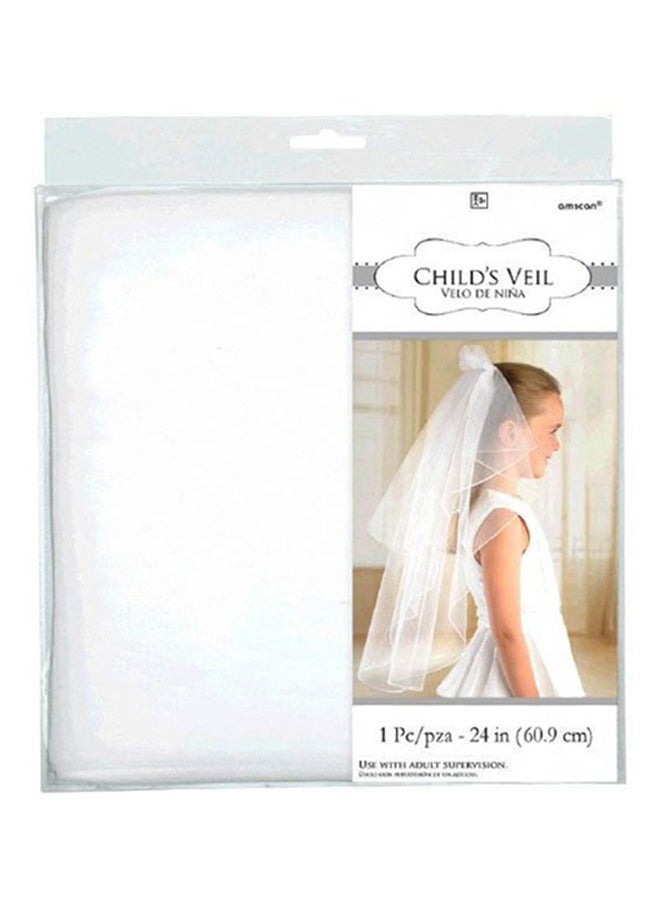 Amscan Double Layer Wedding Veil 24inch
