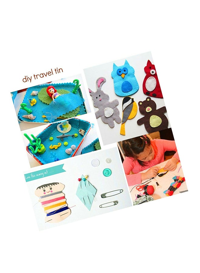 DIY Premium Sewing Kit For Kids Beginners, Scissors, Thimble, Thread And Accessories
