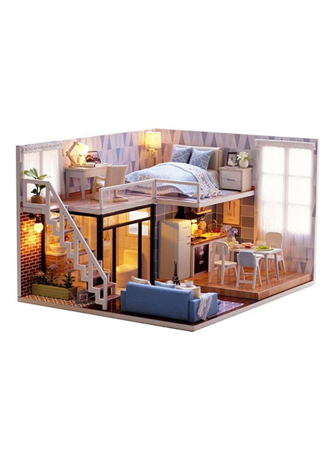 ASIDIY 3D Wooden DIY Dollhouse Miniature DIY Doll House Kit