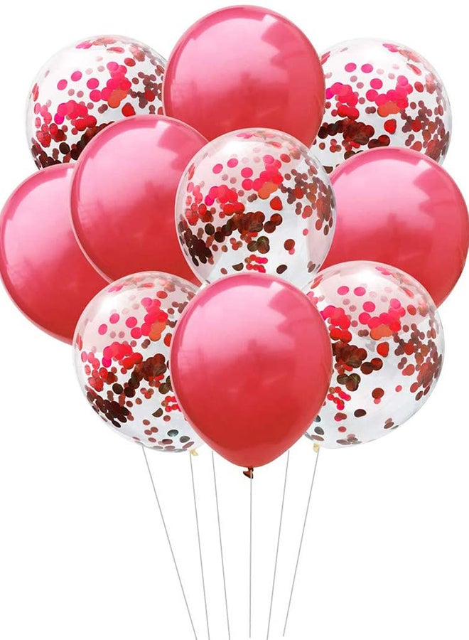 Sharpdo 10-Piece Birthday Party Decoration Confetti Balloon Set 12inch - Image 5