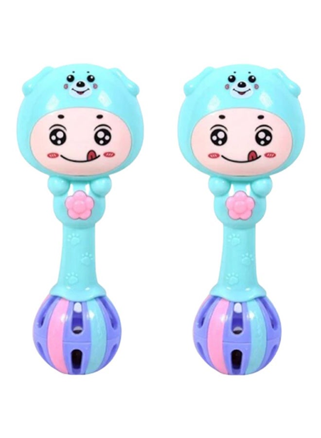 2-Piece Baby Hand Bells Rattle Toy Set