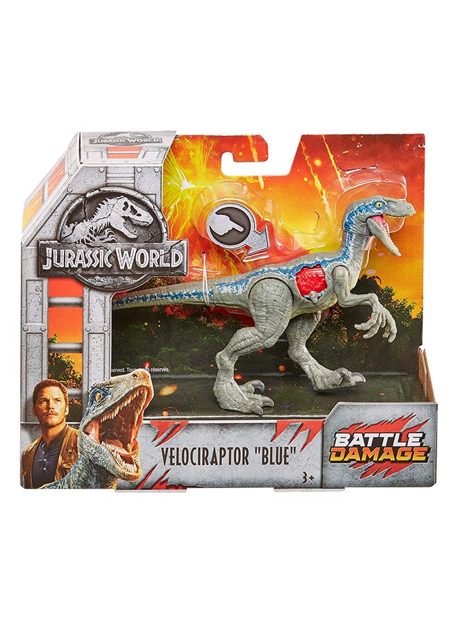 Jurassic World Toys - Battle Damage Velociraptor Figure FNB33 - Image 1