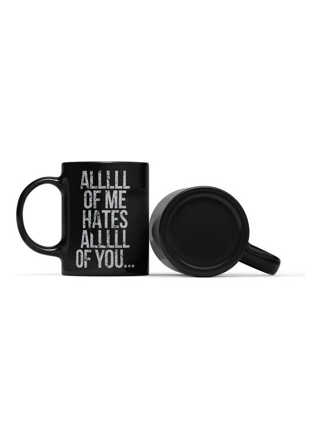 LOUD UNIVERSE Funny Music Lyrics John Legend Printed Coffee Mug Black/White  - Image 2