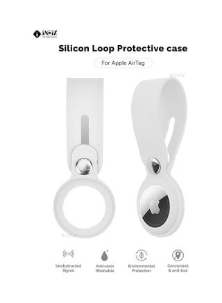 Protective Case Cover For Apple AirTag White - v1629892075/N50409073A_1