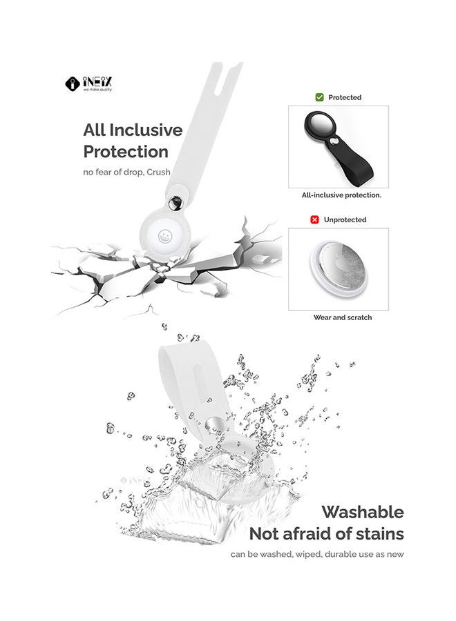 Protective Case Cover For Apple AirTag White