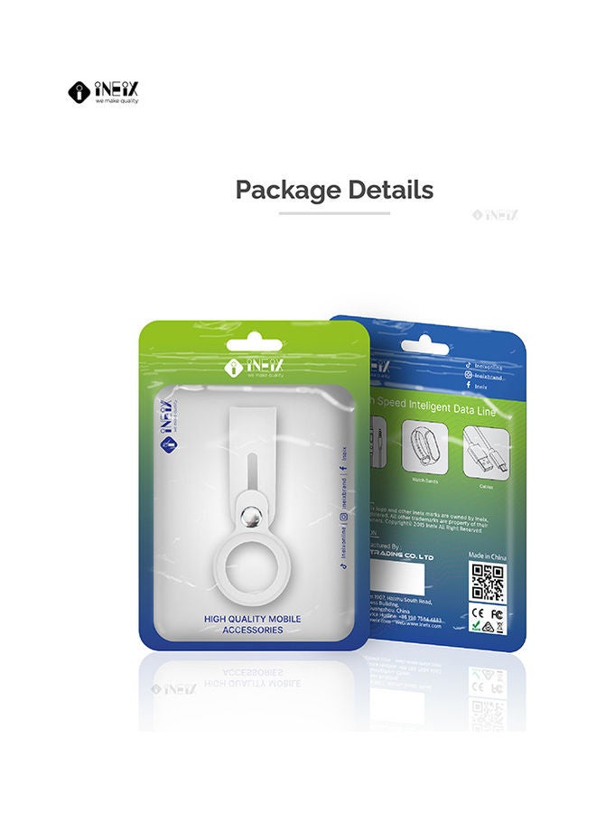 Protective Case Cover For Apple AirTag White