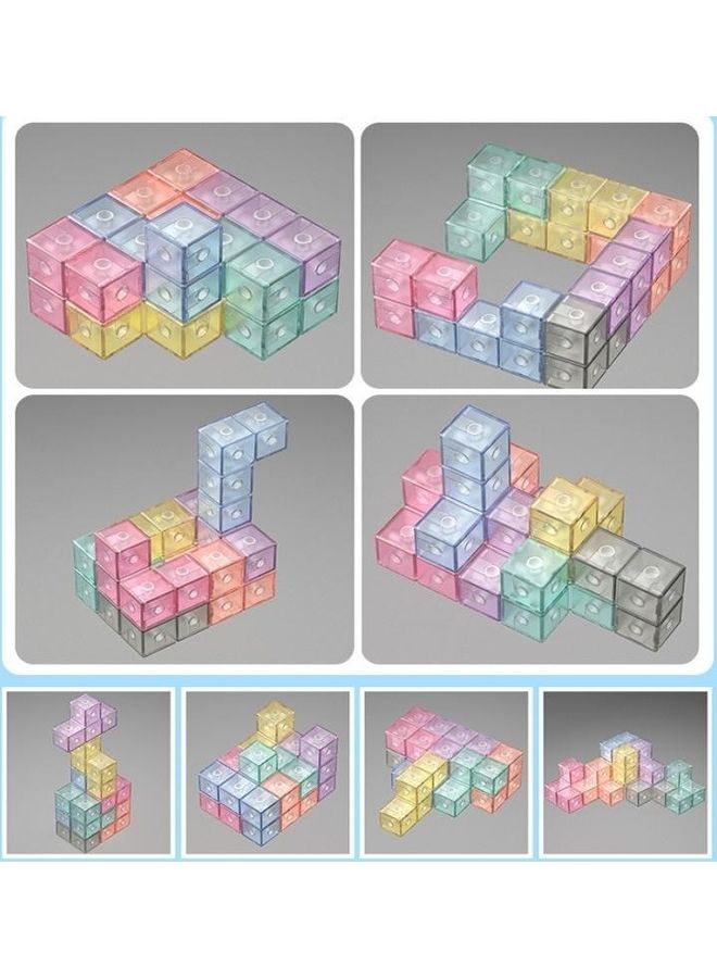 BGM Hardcover Magnetic Building Blocks Cube Assembling Puzzle Toy - Image 3