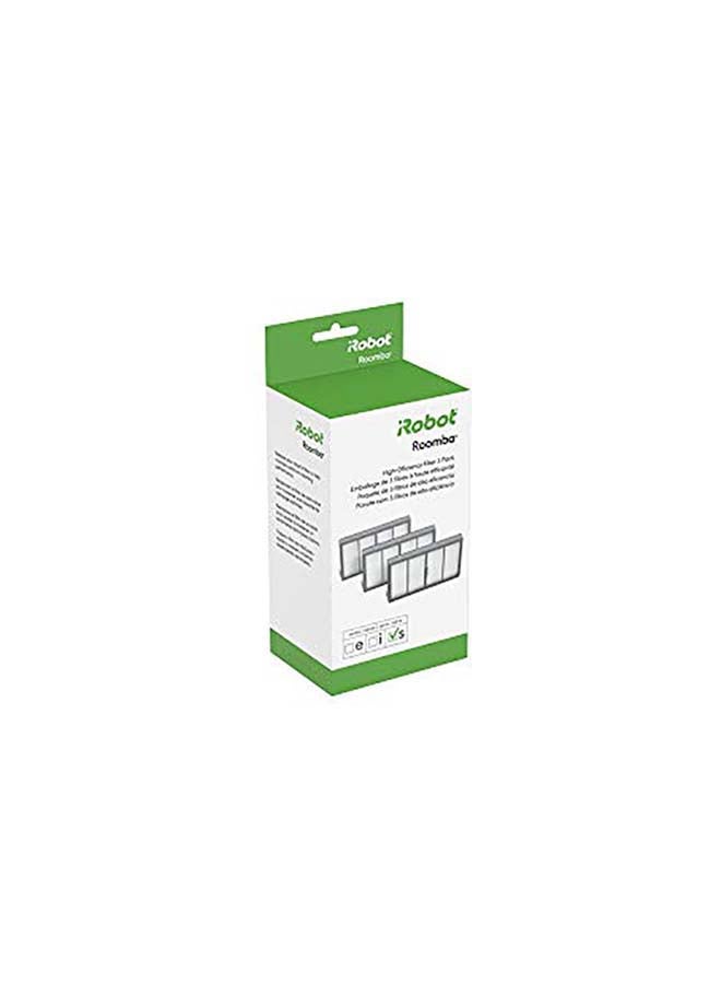 iRobot - Authentic Replacement Parts- Roomba S Series High-Efficiency Filter (3-Pack) 100 ml 0 W 01501BAUXXB07RLM3RPH White - Image 1