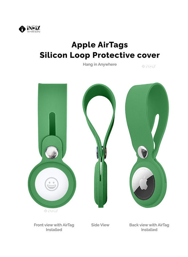 INEIX - Protective Case Cover For Apple AirTag Green - Image 1