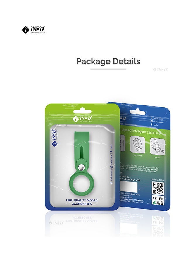INEIX - Protective Case Cover For Apple AirTag Green - Image 1