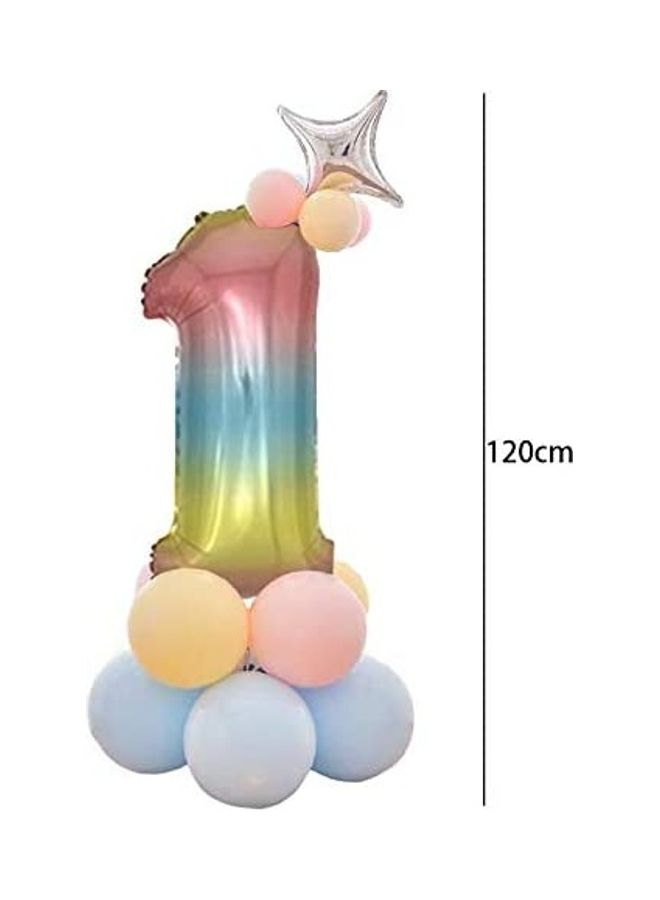 10-Piece Foil Number Balloons - Image 2